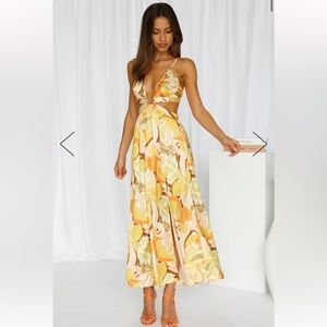 Hello Molly / Pearl & Sea Yellow Maxi Dress